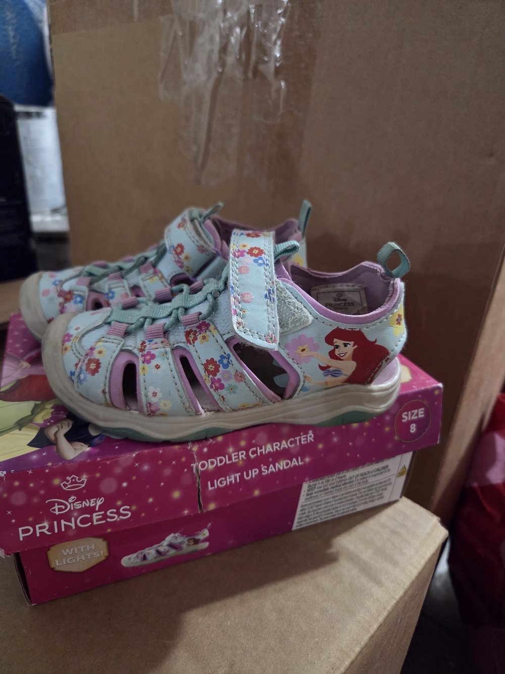 Light-Up Toddler Sandals in Mint Green - Size 8